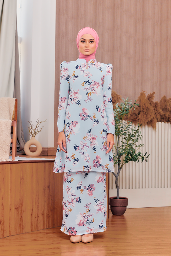 KURUNG FLORENCE - HEATHER IN BABY BLUE