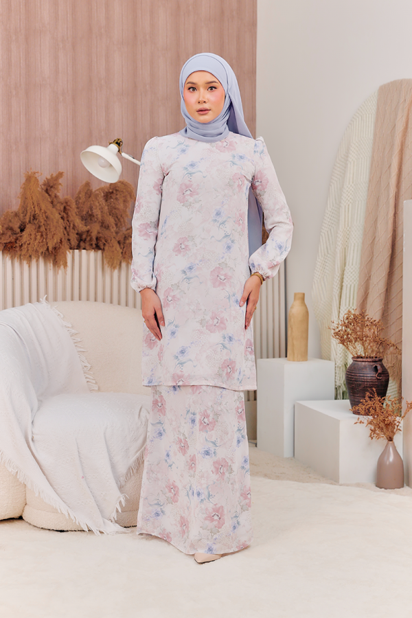 KURUNG STYLISH - LAURA IN DUSTY LILAC