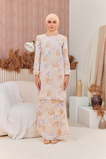 KURUNG STYLISH - LAURA IN NUDE BROWN