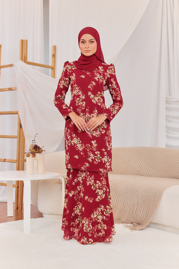 KURUNG MODISH - SARA IN MAROON