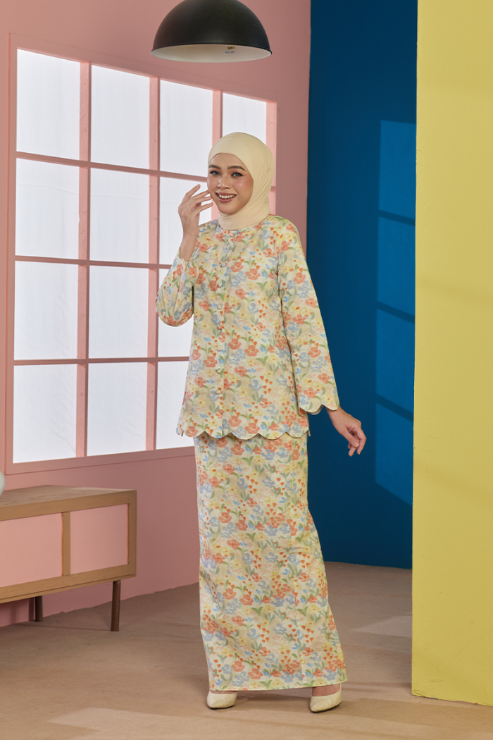 KURUNG FLEUR - TIFFANY IN SOFT YELLOW