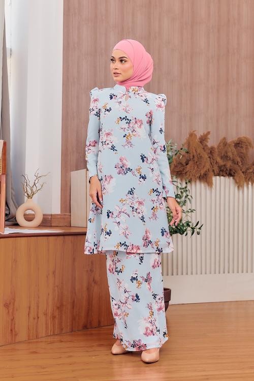 KURUNG FLORENCE - HEATHER IN BABY BLUE