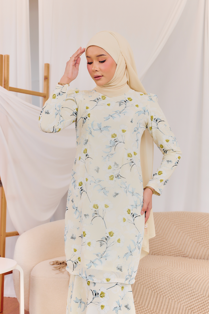 KURUNG MODISH - OLIVIA IN SOFT YELLOW