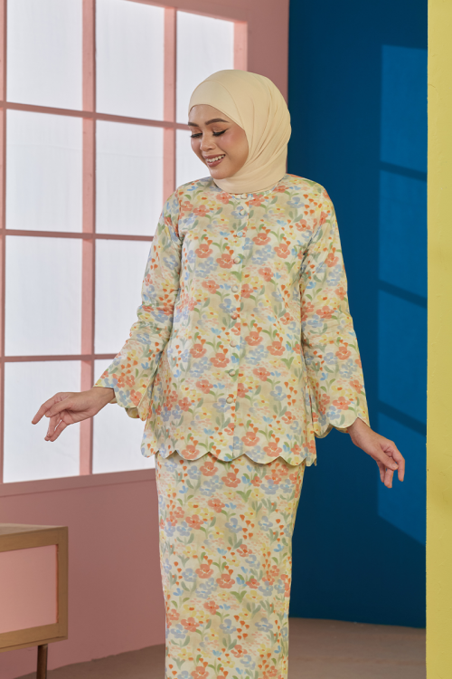 KURUNG FLEUR - TIFFANY IN SOFT YELLOW