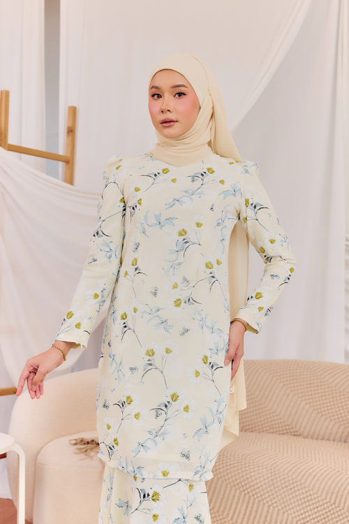 KURUNG MODISH - OLIVIA IN SOFT YELLOW