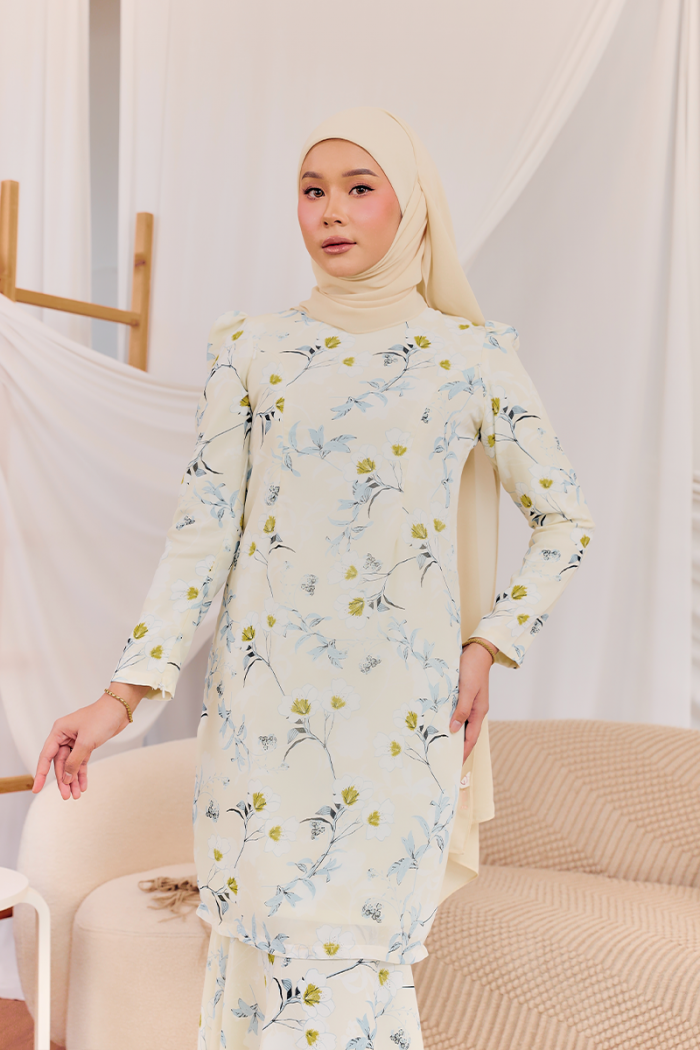 KURUNG MODISH - OLIVIA IN SOFT YELLOW