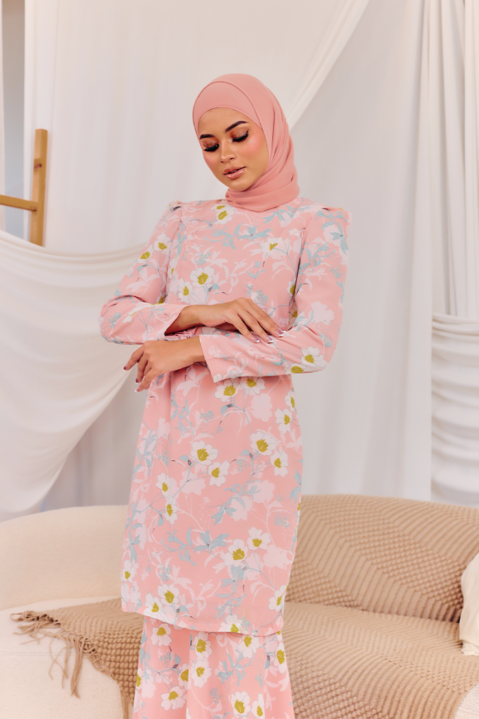 KURUNG MODISH - OLIVIA IN PINK PEACH