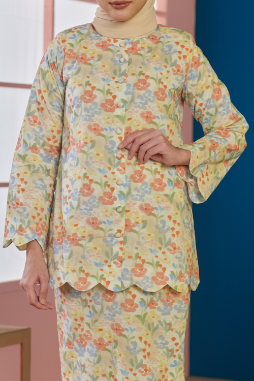 KURUNG FLEUR - TIFFANY IN SOFT YELLOW